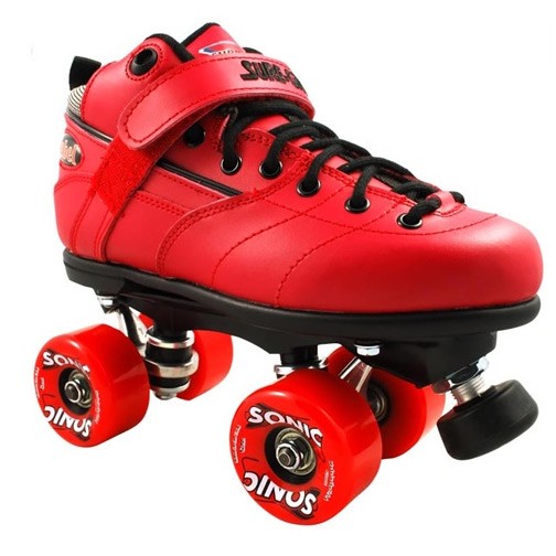 Sure Grip International Rebel Sonic Speed Roller Skates 2013, Red, swatch