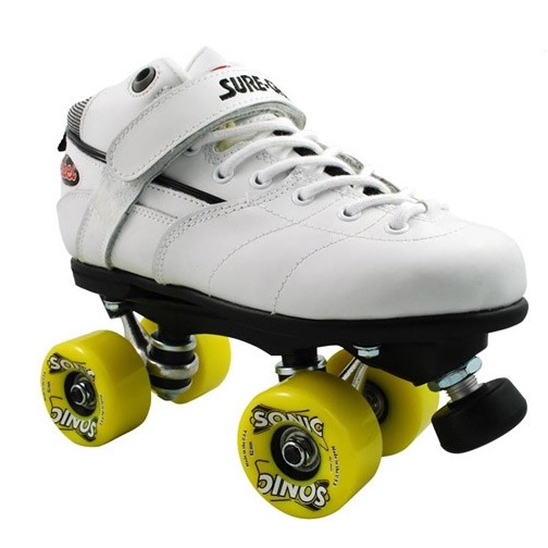 Sure Grip International Rebel Sonic Speed Roller Skates 2013, White, swatch