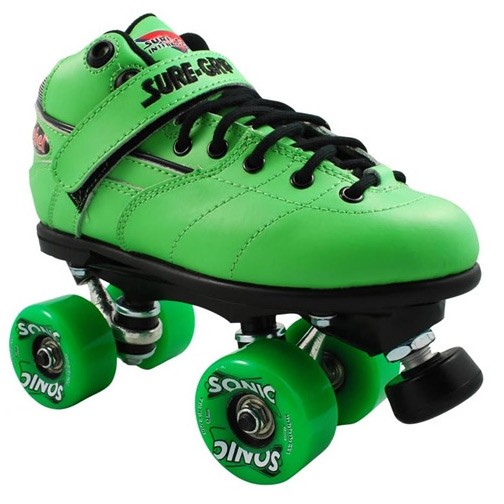 Sure Grip International Rebel Sonic Speed Roller Skates 2013, Green, swatch