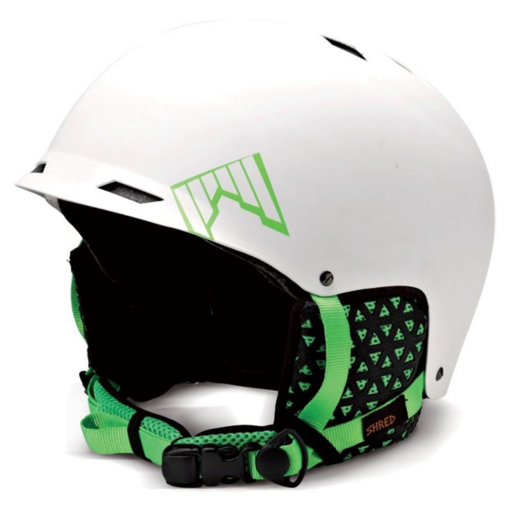 SHRED Half Brain Helmet 2013, White Matte, medium
