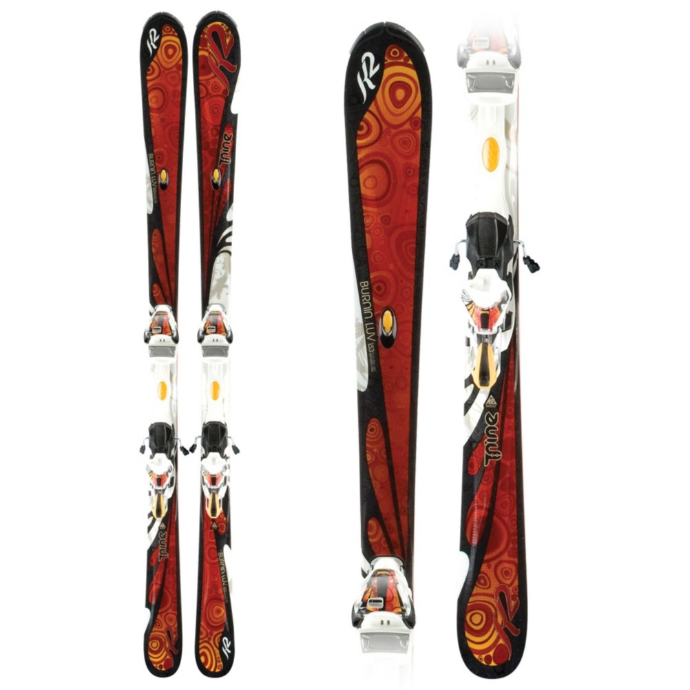 K2 T9 Burnin Luv Womens Ski Package 2012