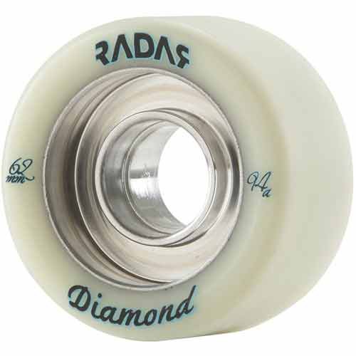 Radar Diamond Roller Skate Wheels - 4 Pack, Natural, swatch