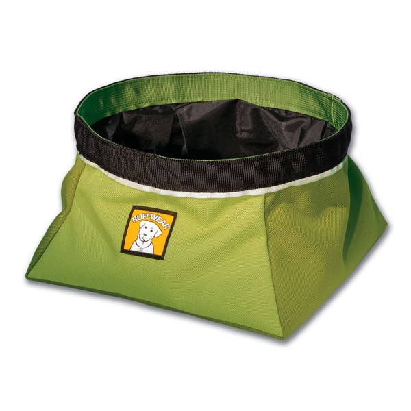 Ruff Wear Quencher Dog Bowl 2013, Lichen Green, medium