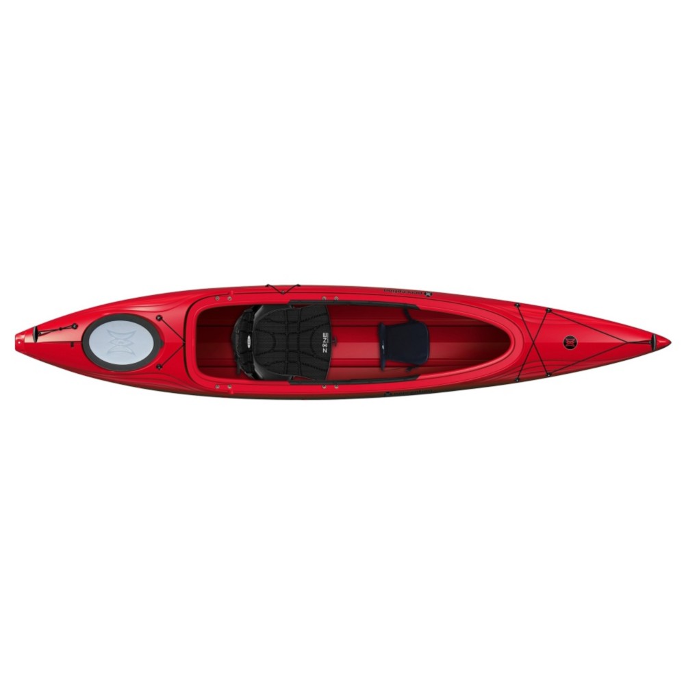 Perception Prodigy 13.5 Light Touring Kayak Recreational Kayak, Red, medium