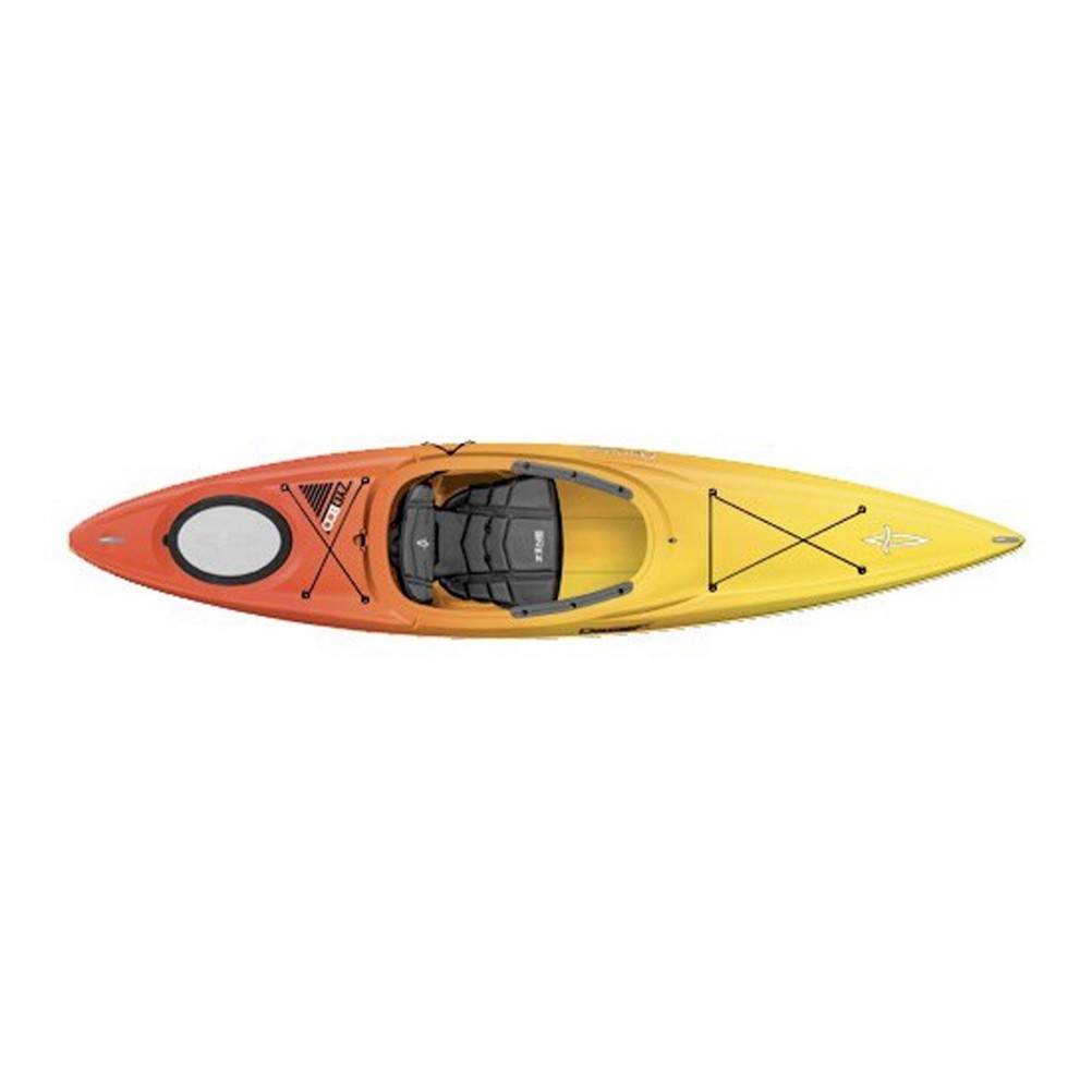 Dagger Zydeco 11.0 Recreational Kayak 2013, Red-Yellow, medium