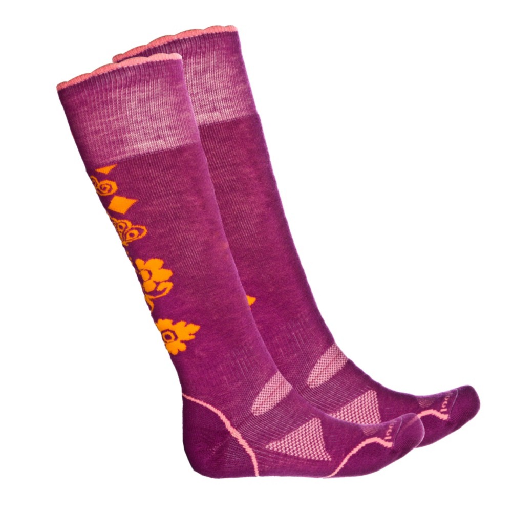 SmartWool PhD Medium Womens Snowboard Socks, Claret, medium