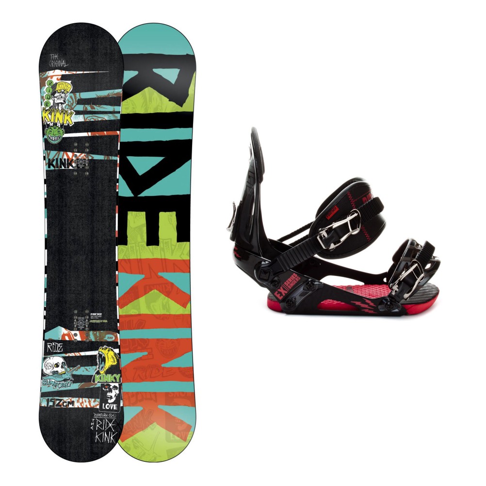Ride Kink Mens Snowboard Package
