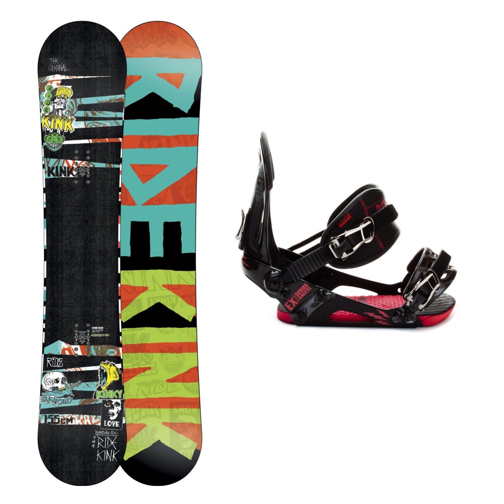 Ride Kink Mens Snowboard Package