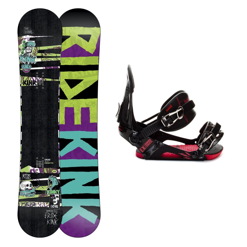 Ride Kink Mens Snowboard Package