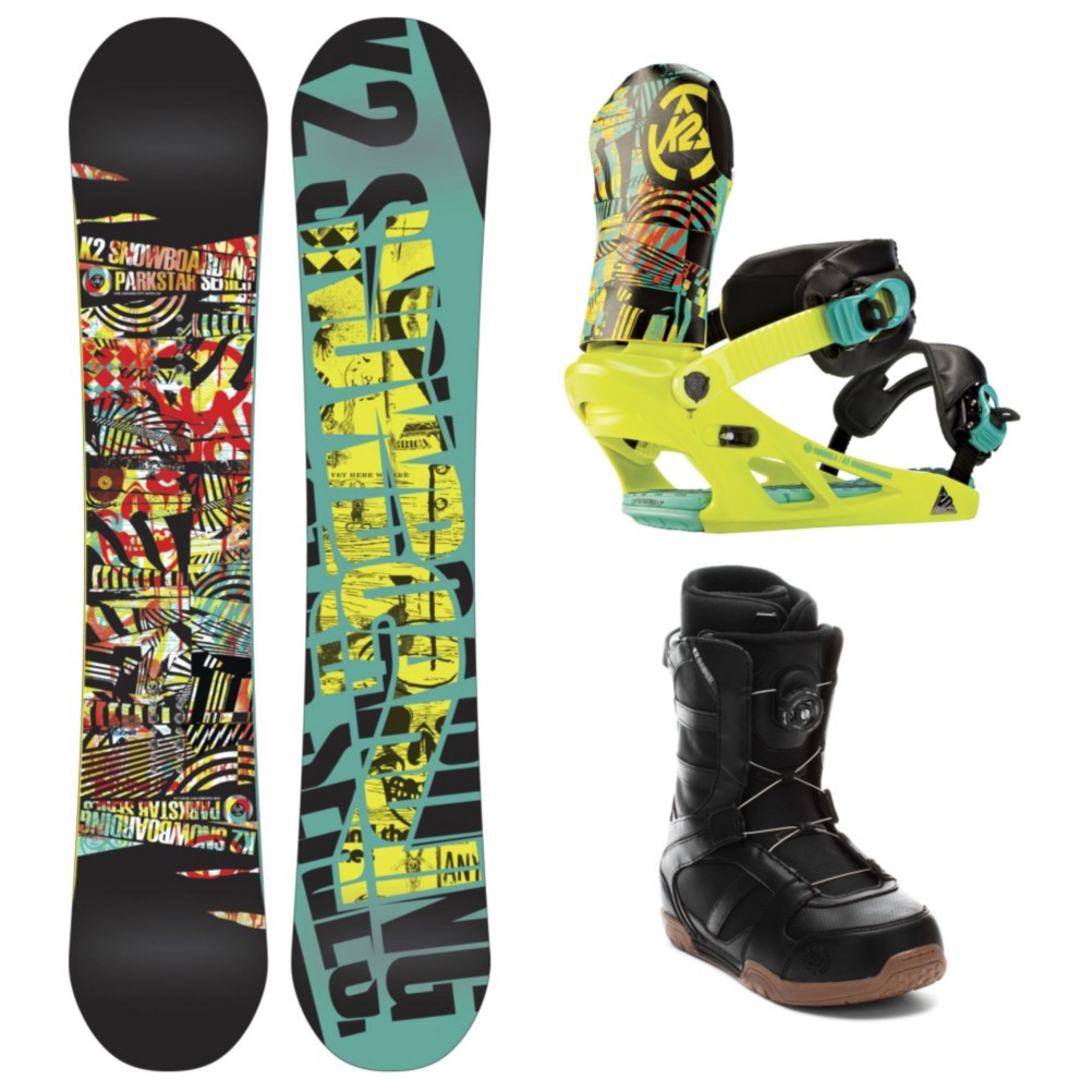 K2 Parkstar Mens Snowboard Package