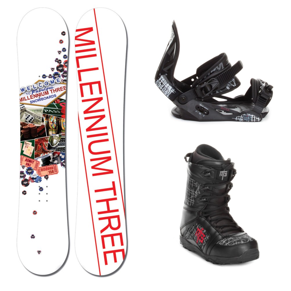 Millenium 3 Divine Mens Snowboard Package