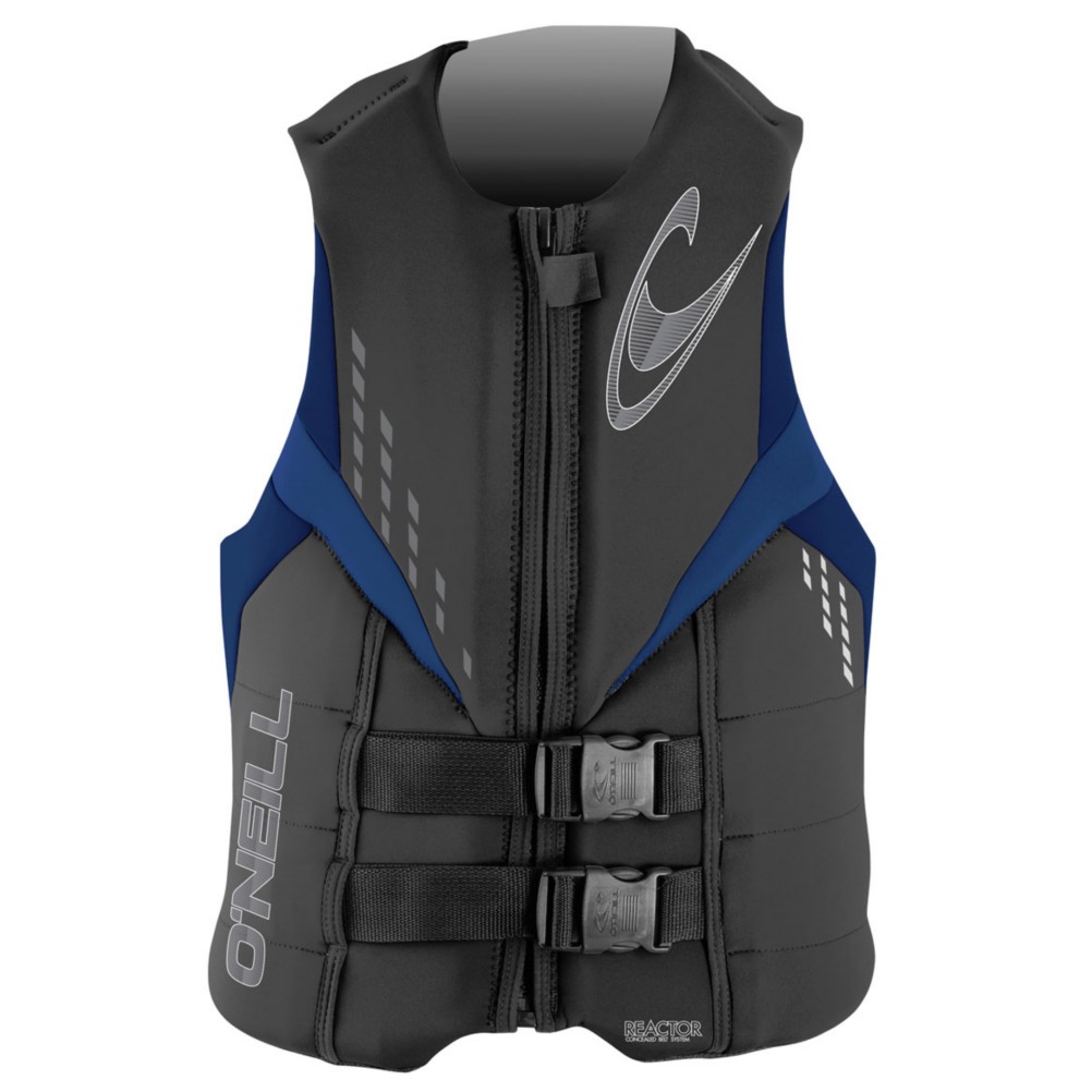 O'Neill Reactor 3 USCG Vest Adult Life Jacket 2013, Graphite-Navy-Pacific, swatch