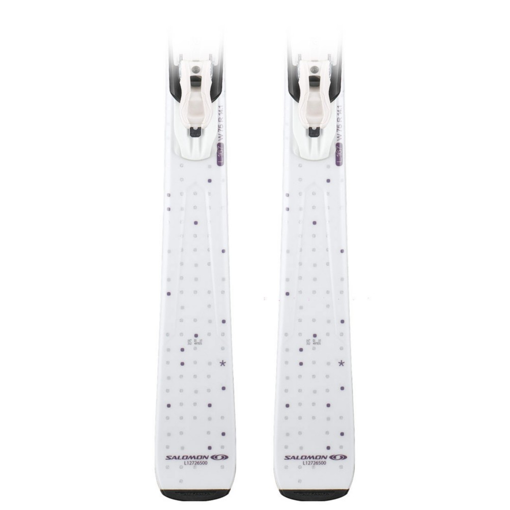Salomon Origins Pure White Womens Skis with L10 B80 Frank Bindings 2012