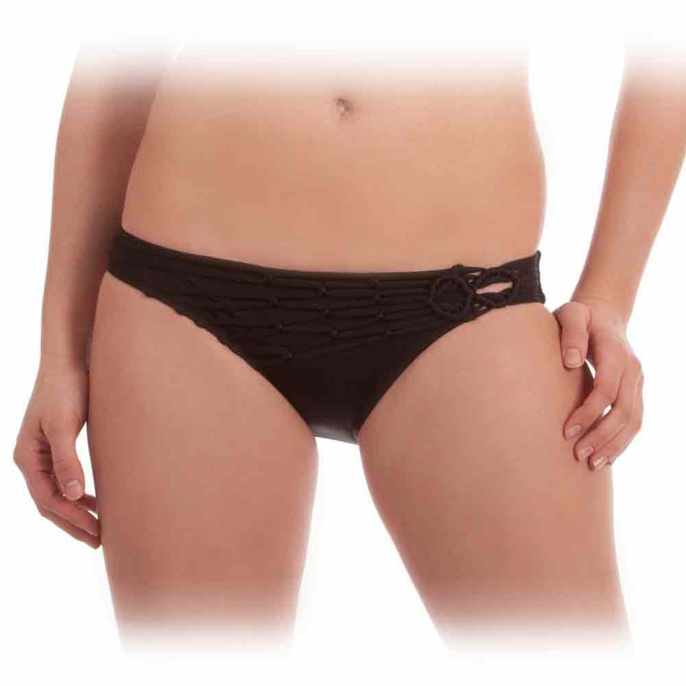 Becca Network Basic Bathing Suit Bottoms, Onyx, medium
