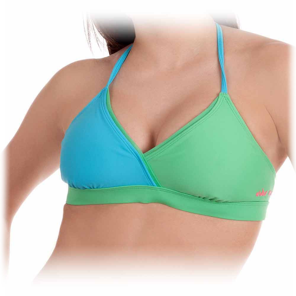 Under Armour Tiehiti Halter Bathing Suit Top, Cortez-Ribbit-Perfection, swatch