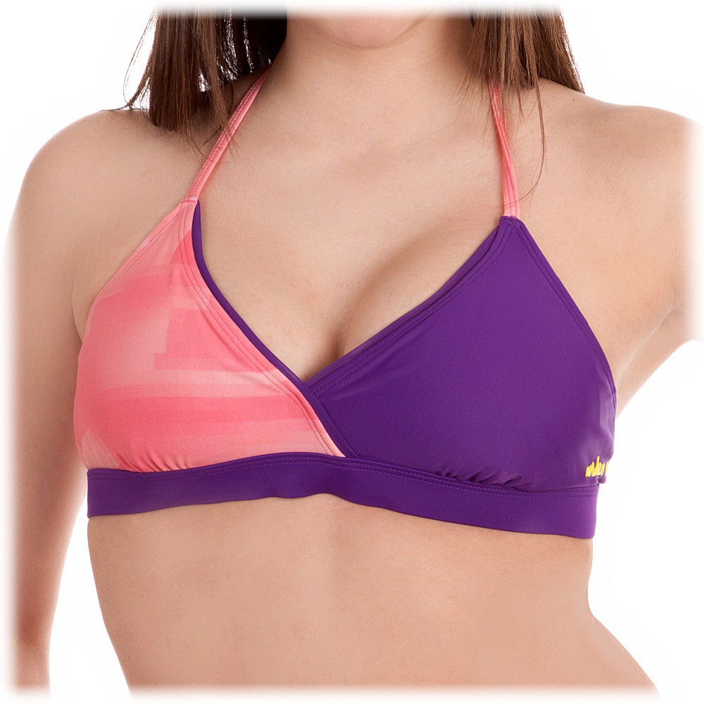 Under Armour Tiehiti Halter Bathing Suit Top, Perfection-Print-Grimmace, swatch