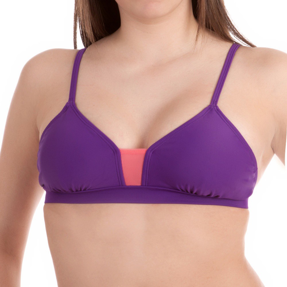 Under Armour Slider Bikini Bathing Suit Top, Grimmace-Perfection-Lemonade, swatch