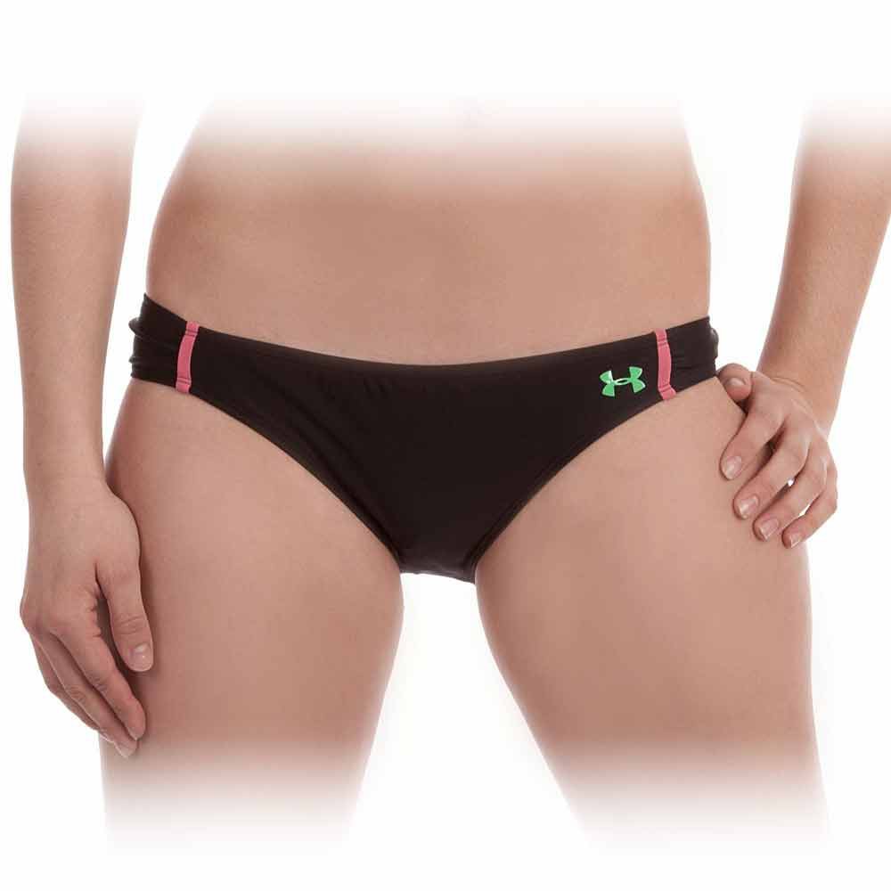 Under Armour Ultra Bikini Bathing Suit Bottoms, Black-Perfection-Ribbit, swatch