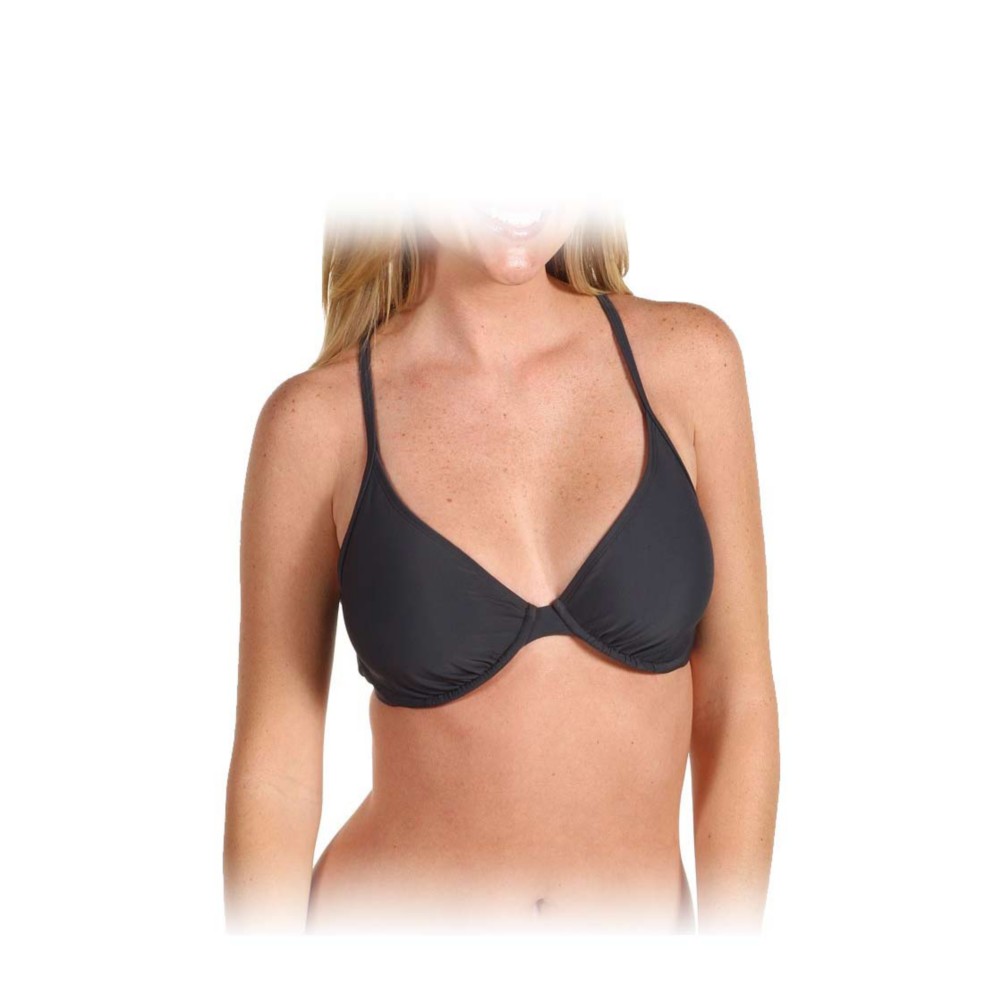 Body Glove Solo D,DD,E Cup Bathing Suit Top, Black, medium