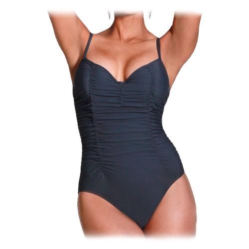 Magic Suit Solid Theresa One Piece Swimsuit, Slate, medium