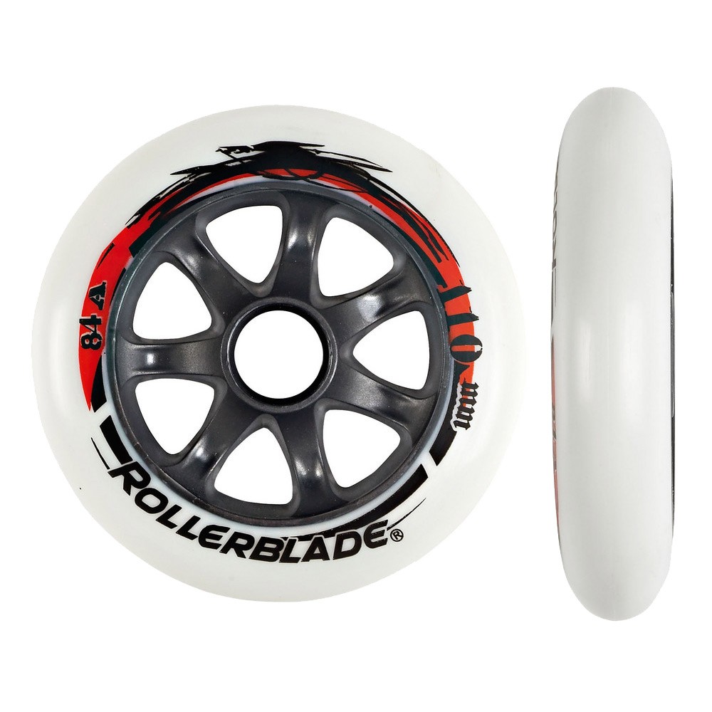 Rollerblade HP 110mm Inline Skate Wheels - 8 Pack 2013, 84a, medium