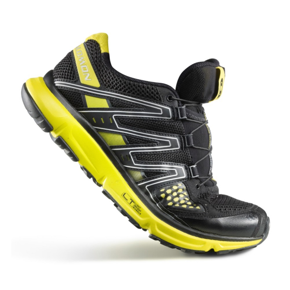 Salomon XR Mission Mens Shoes, Black-Black-Canary Yellow, medium