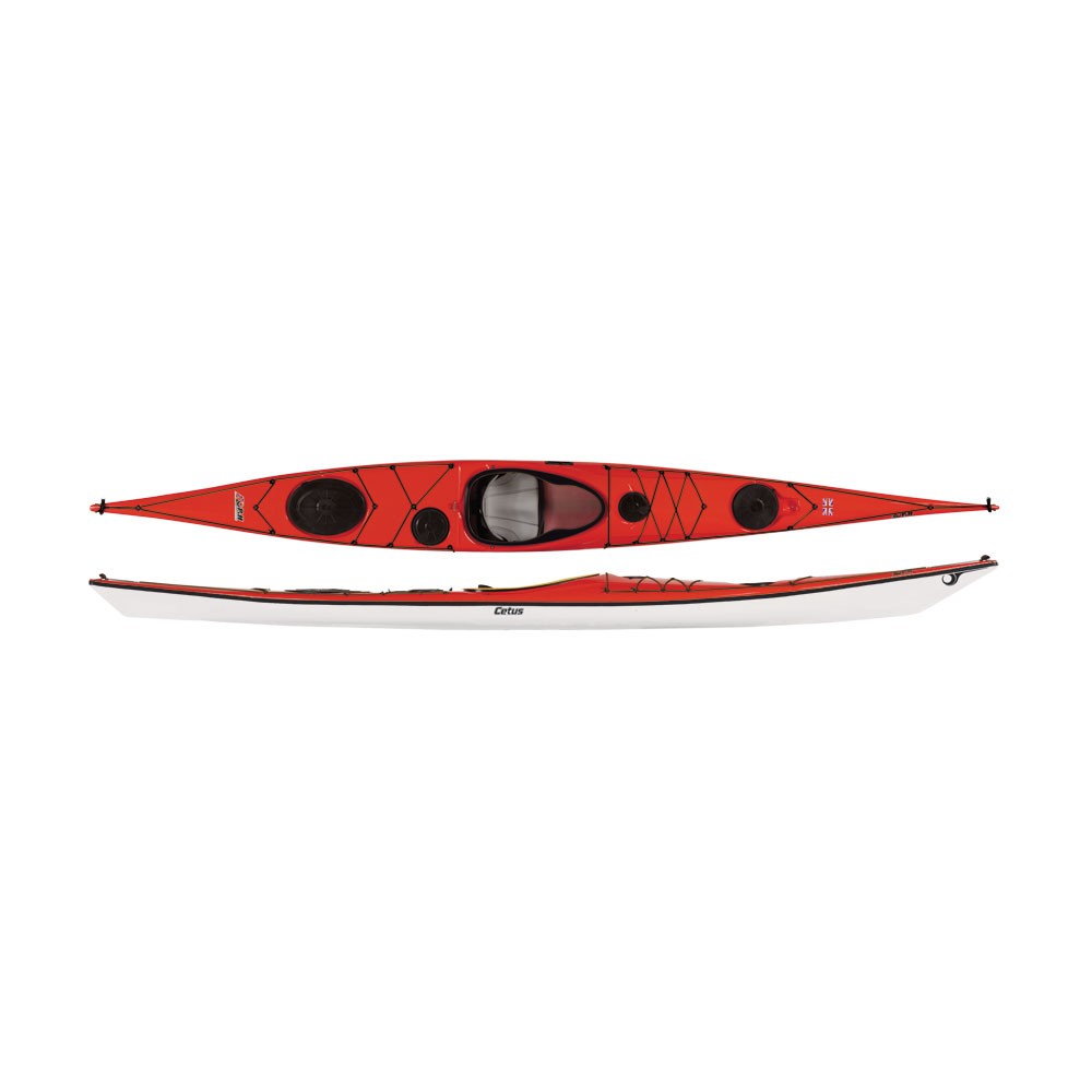P&H Cetus MV Touring Kayak 2013, Signal Red-White, swatch