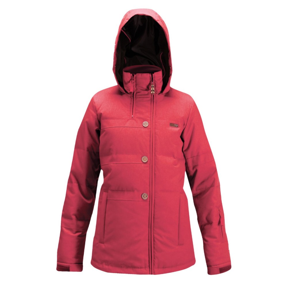 Orage Bethany Womens Insulated Ski Jacket, Heather Red, swatch