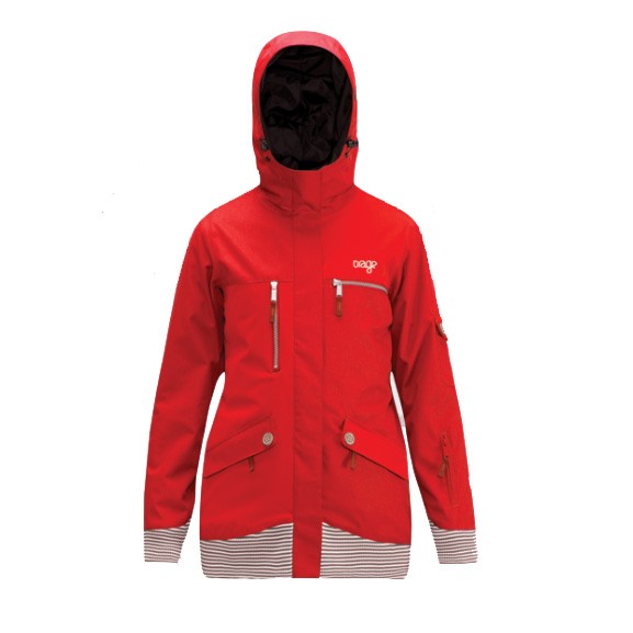Orage Bala Womens Insulated Ski Jacket, Heather Red, swatch
