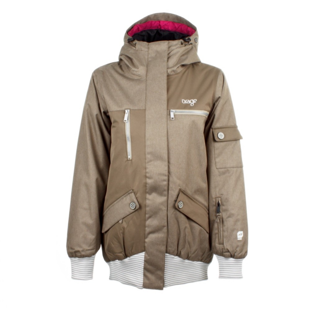 Orage Bala Womens Insulated Ski Jacket, Heather Military, swatch