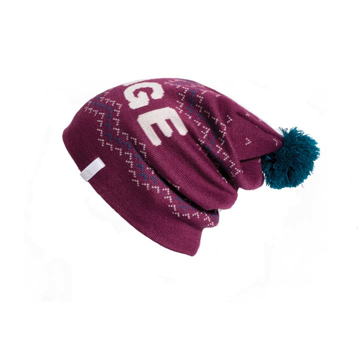 Orage Barrie Beanie Womens Hat, Berry, medium