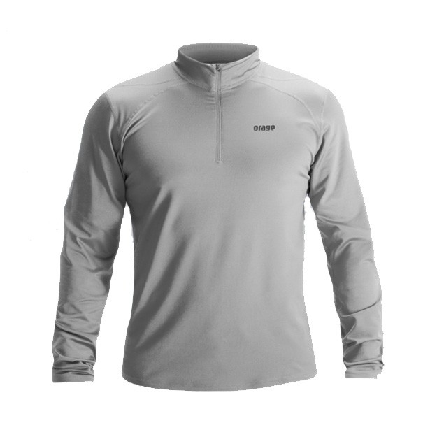 Orage Maikel Baselayer Mens Long Underwear Top, Heather Grey, medium