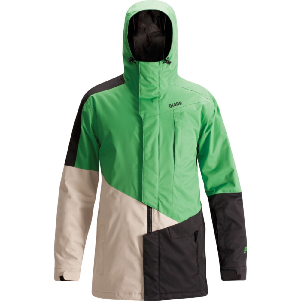 Orage Xavier Pro Mens Insulated Ski Jacket, Green, swatch