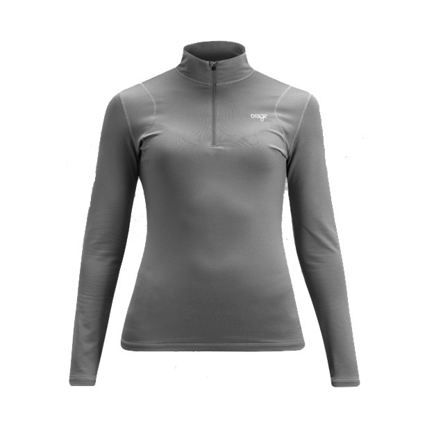Orage Maria Womens Long Underwear Top, Heather Grey, medium
