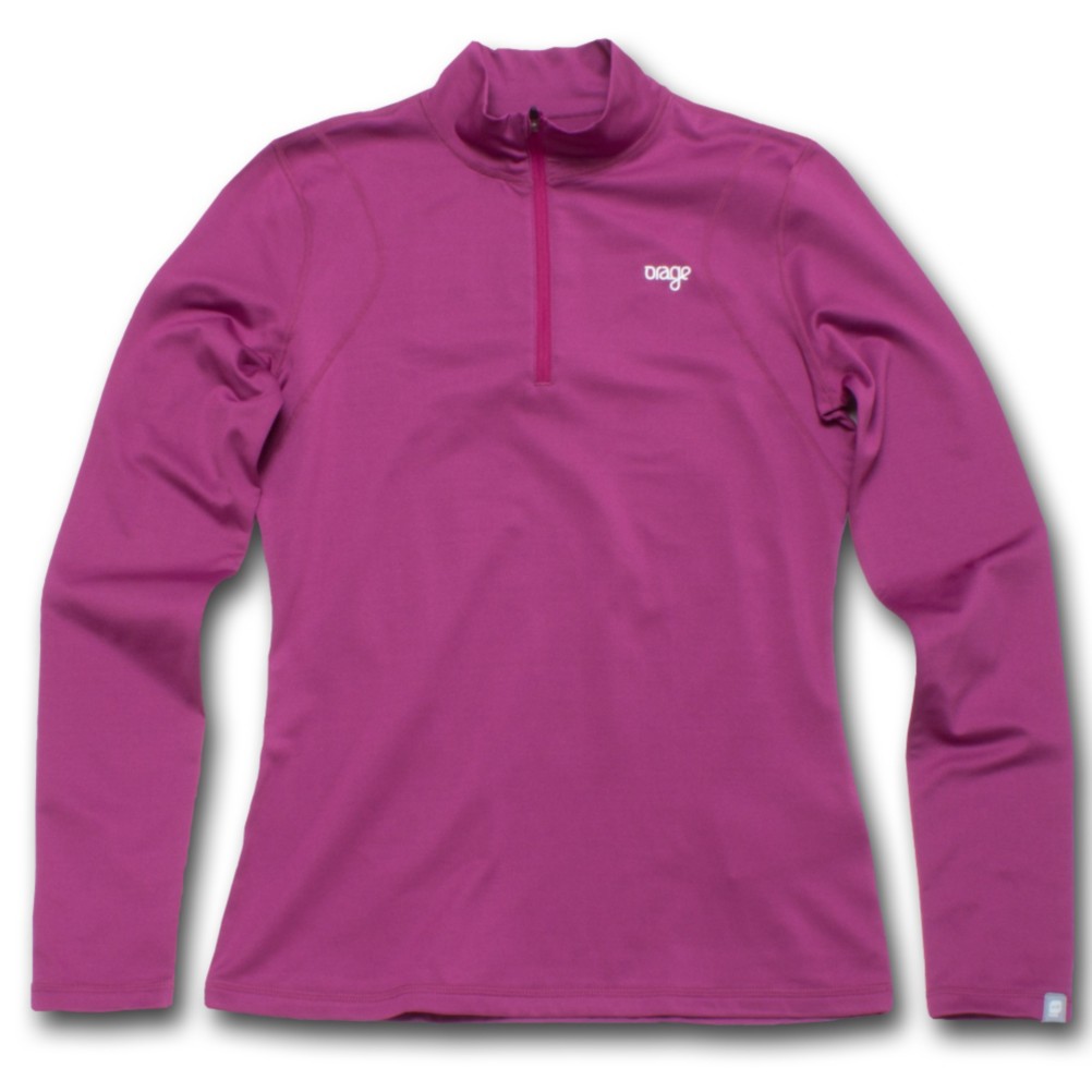 Orage Maria Womens Long Underwear Top, Berry, medium