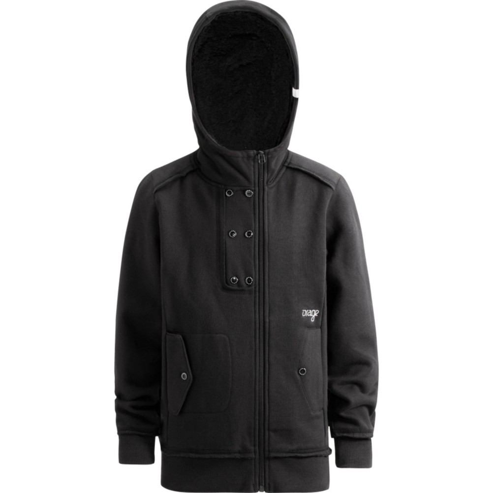 Orage Lovett Fleece Kids Hoodie, Black, swatch