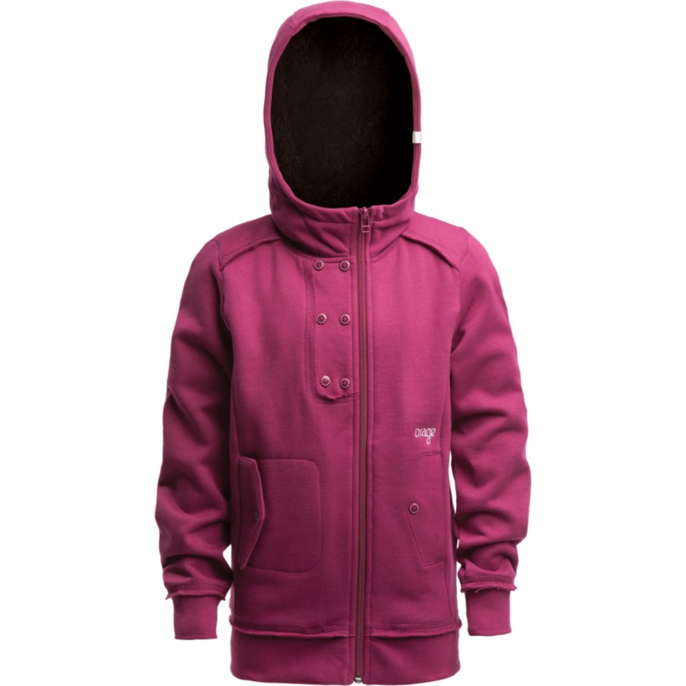 Orage Lovett Fleece Kids Hoodie, Berry, swatch