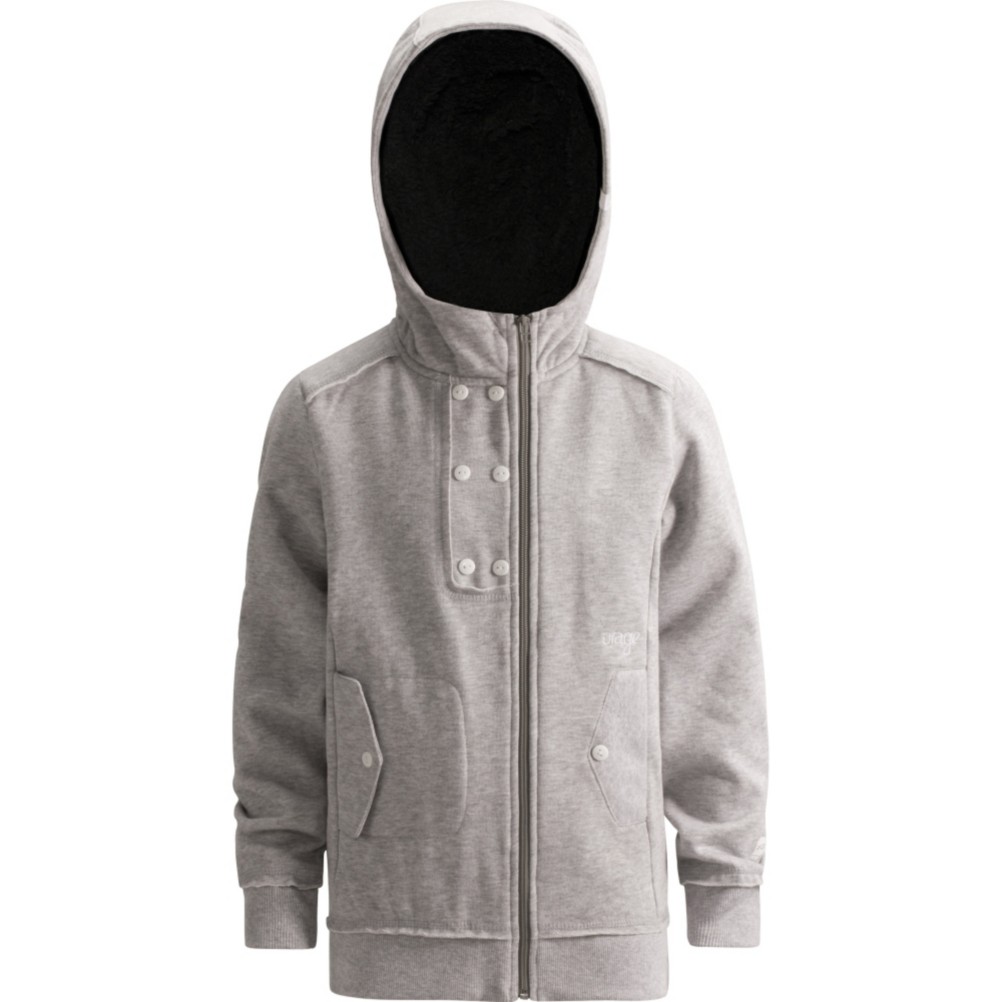 Orage Lovett Fleece Kids Hoodie, Heather Grey, swatch