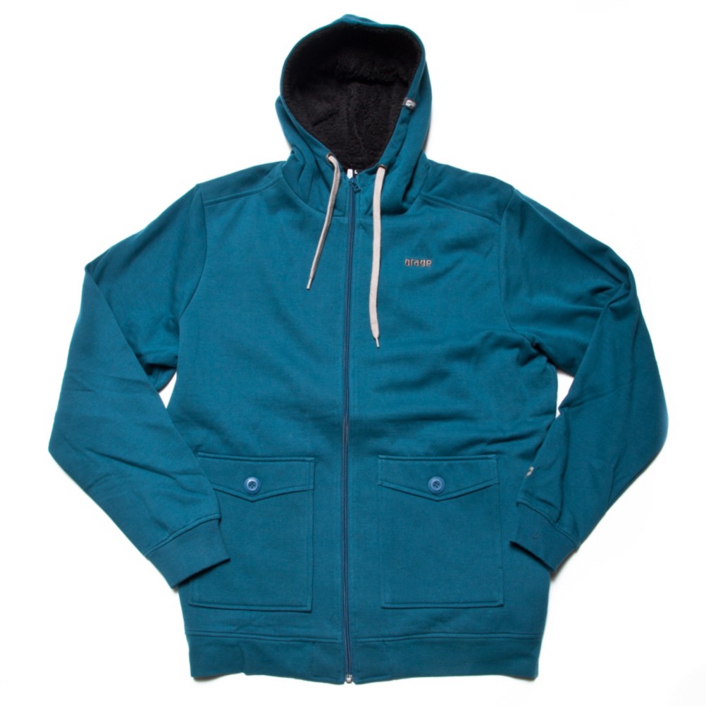 Orage Flee Fleece Hoodie, Deep Sea, swatch
