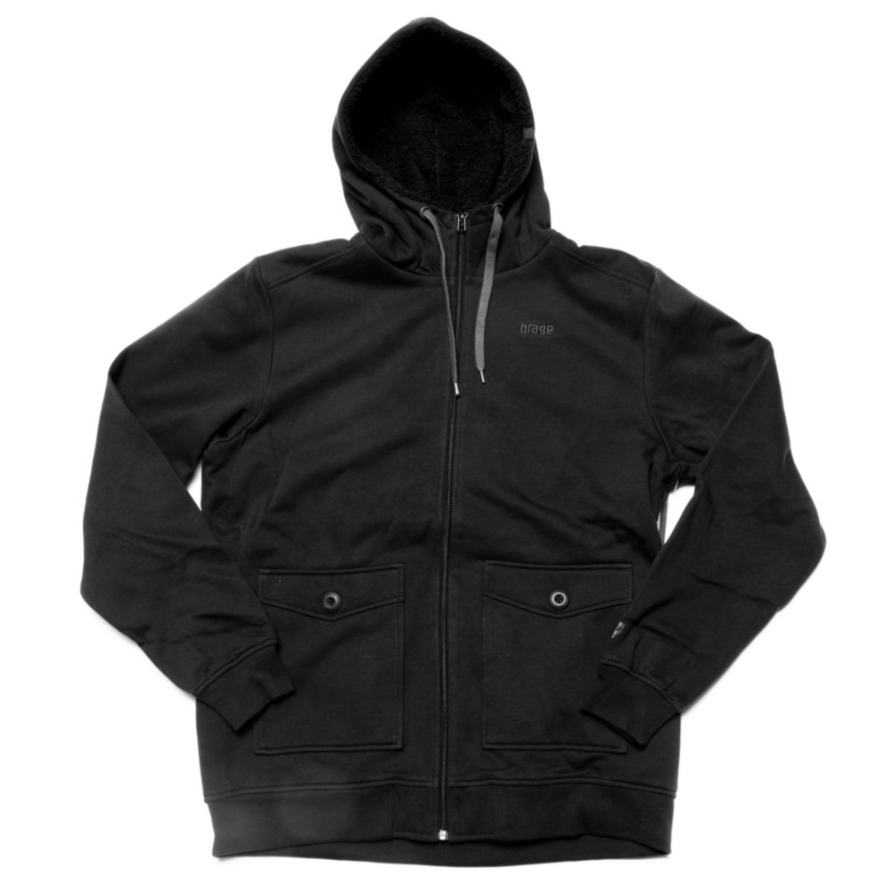 Orage Flee Fleece Hoodie, Black, swatch