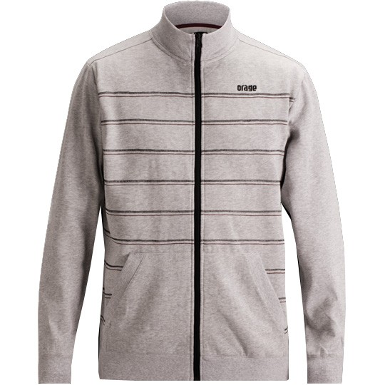 Orage Montana Fleece Mens Jacket, Heather Grey, swatch