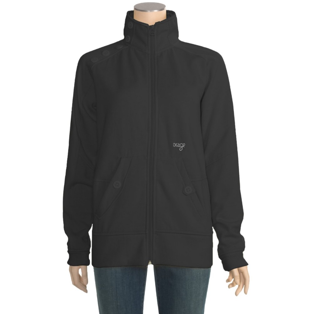 Orage Keele Fleece Womens Jacket, Black, swatch