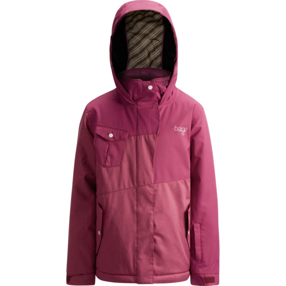 Orage Santa Ana Girls Ski Jacket, Berry, swatch