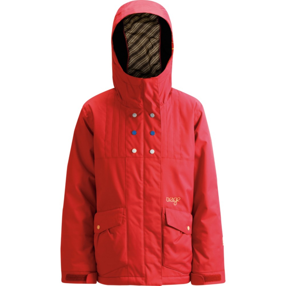 Orage Tina Girls Ski Jacket, Red, swatch