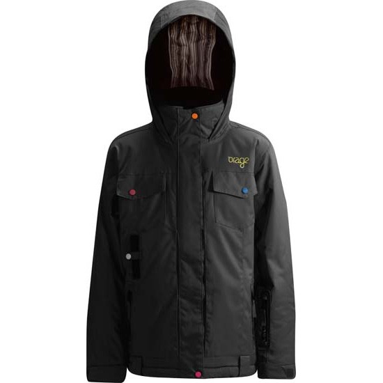 Orage Kaya Pro Girls Ski Jacket, Black, medium