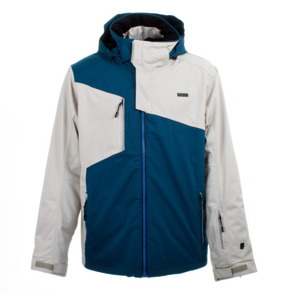 Orage Truckee Mens Insulated Ski Jacket, Cement, medium