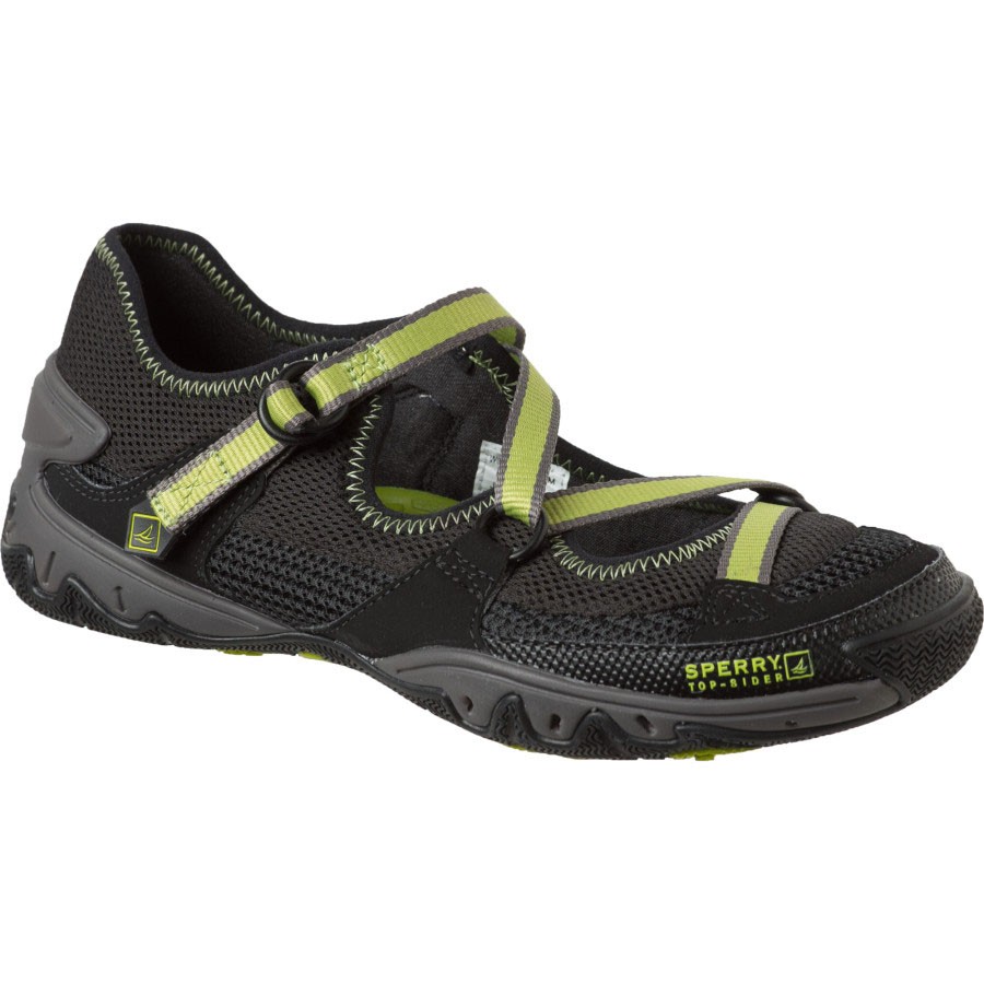 Sperry Ping Closed Womens Watershoes, Black-Green, medium