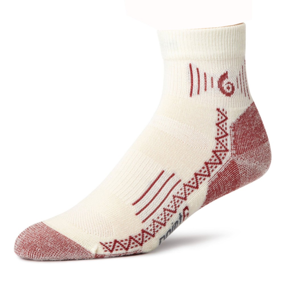 Point6 Hiking Tech Light Mini Crew Socks, Natural, medium