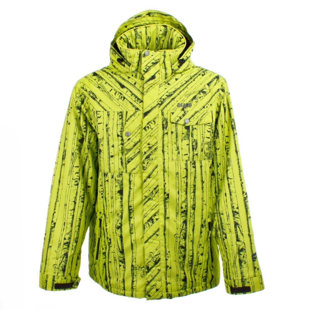 Orage Bolton Mens Insulated Ski Jacket, Bouleaux Lime, swatch