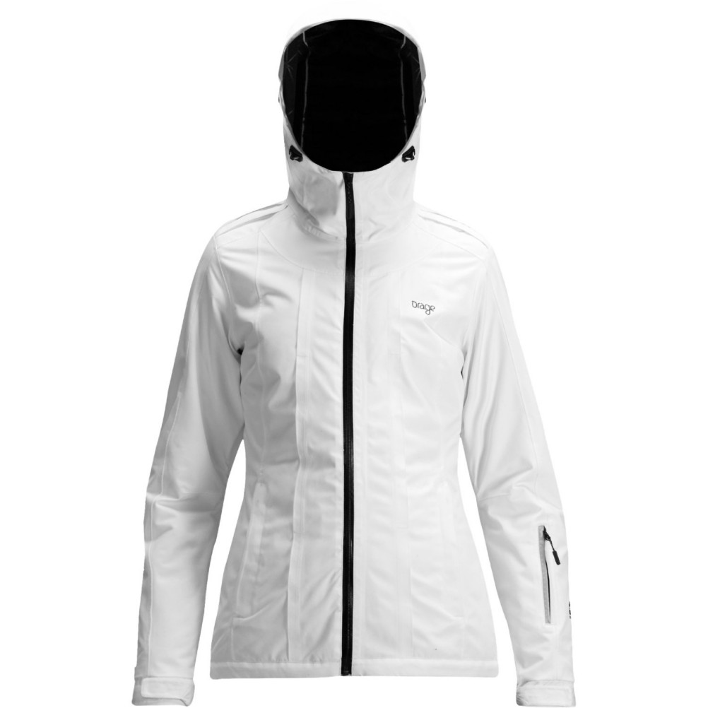 Orage Galena Womens Insulated Ski Jacket, White, swatch
